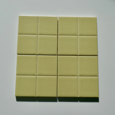 Vintage 1970s Mid-Century Modern Yellow Robertson Wall Tile, 17 Sq Ft Lot - 142 Pieces