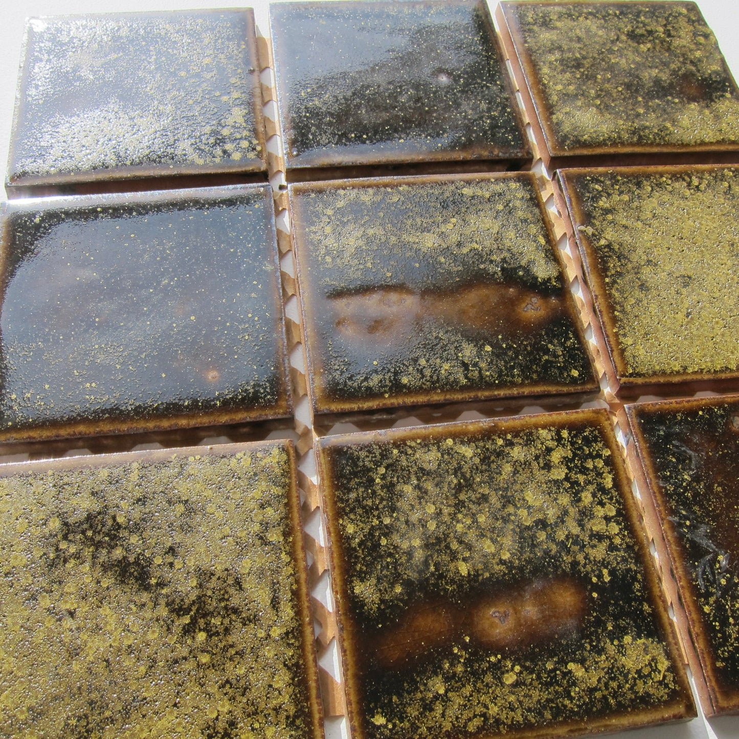 Vintage Japanese 1970s Floor/ Wall Tile, 55 Sq Ft Lot - 55 Piece Set