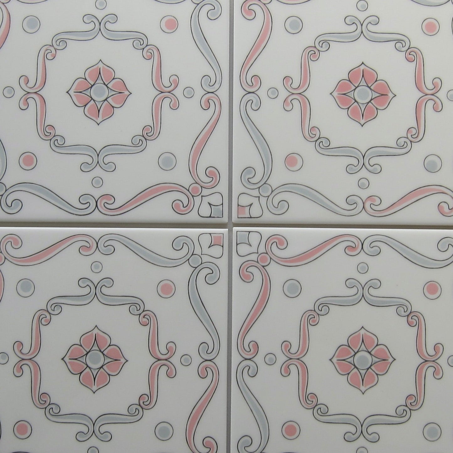 Vintage Mid 20th Century Italian Porcelain Wall Tile, 9 Sq Ft Lot - 36 Piece Set