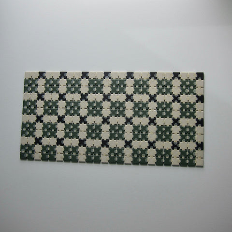 Vintage 1990s Daltile Mosaic Black & Green Floor Tile, 24 Sq Ft Lot - 12 Piece Set, 216 Sq Ft Available