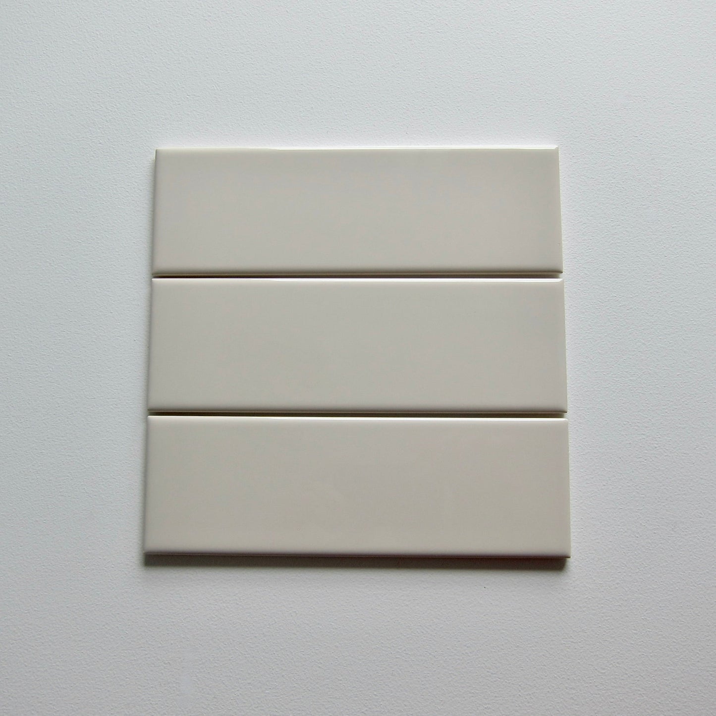 Vintage 1970s French Villeroy and Boch Off-White Porcelain Wall Tile, 20.5 Sq Ft Lot - 150 Piece Set, 41 Sq Ft Available