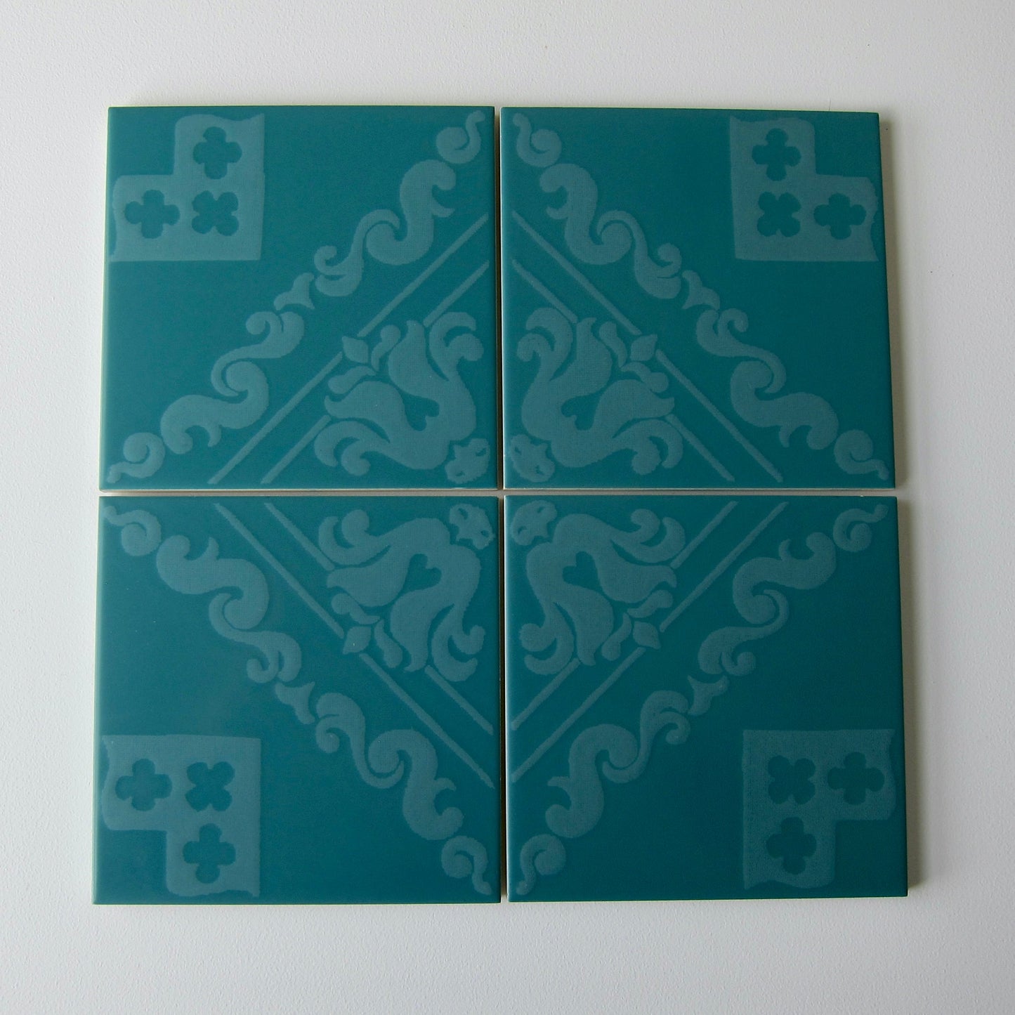 Vintage 1960s Mid-Century Modern Floor Tile, 10 Sq Ft Lot - 40 Piece Set, 54 Sq Ft Available