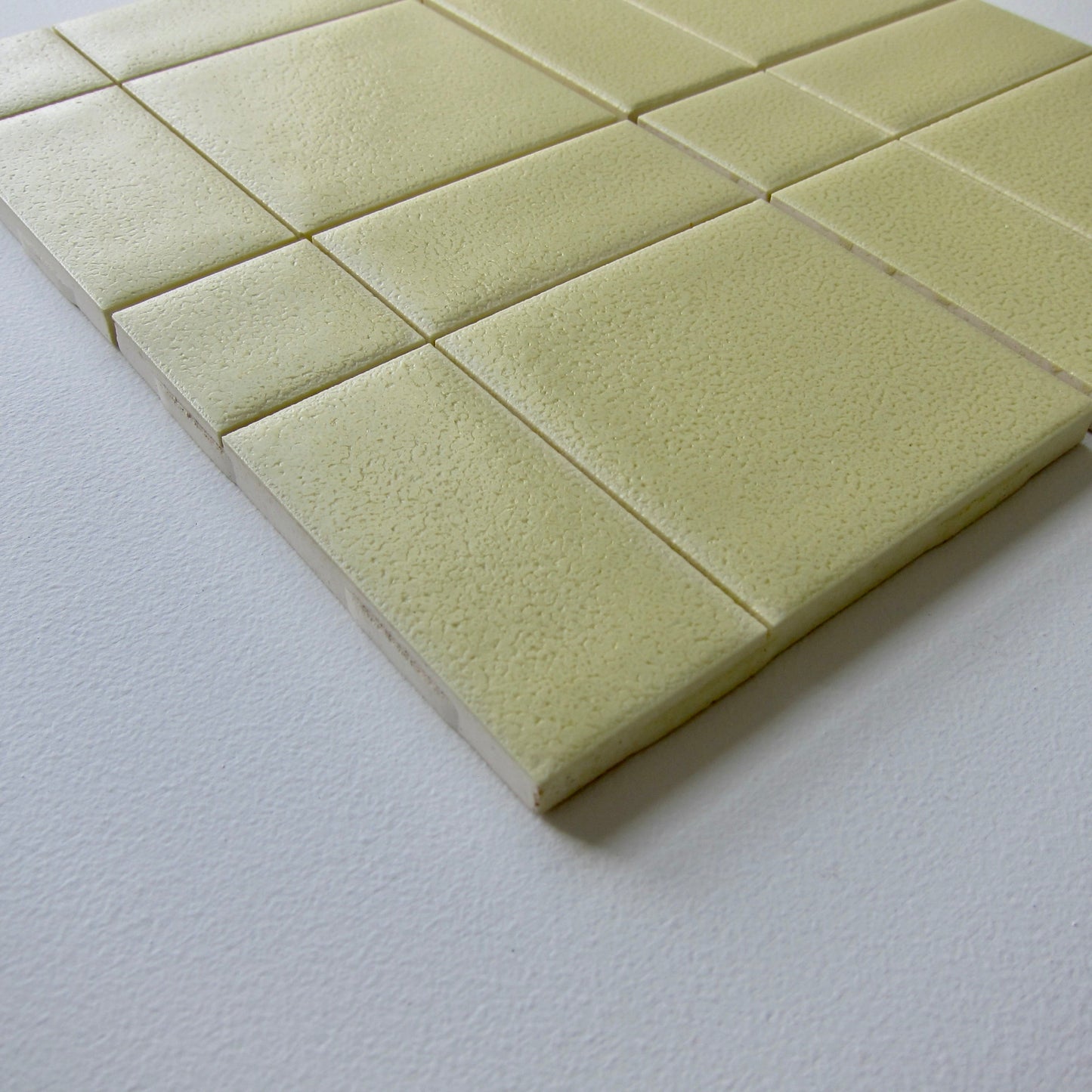 Vintage 1970s Robertson Yellow Wall Tile, 10 Sq Ft Lot - 80 Piece Set, 60 Sq Ft Available