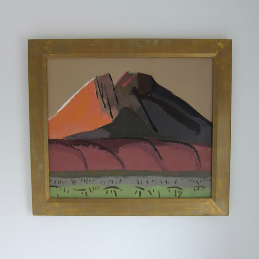 American Expressionism Jonathan Sobol Southwest Oil Painting - Titled "Sage, Mesa, Mountain"